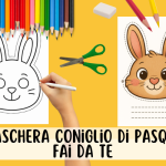 Maschera coniglio di pasqua fai da te 4
